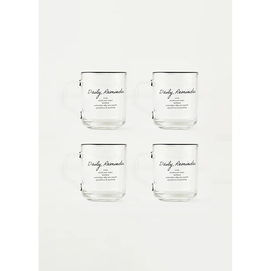Bella Maison Daily Reminder Kupa 4'lü Siyah (250 Cc)