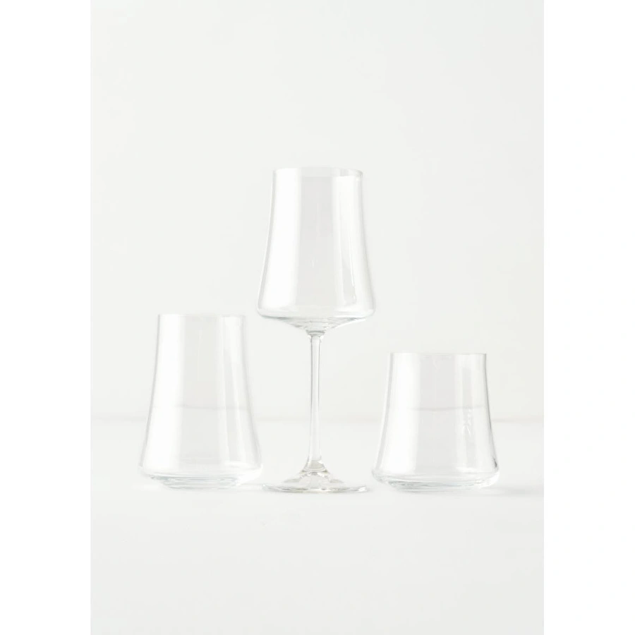 Bella Maison Shape Kristal Bardak-kadeh Seti 18'li Naturel