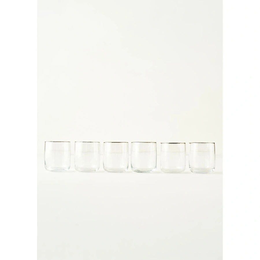 Bella Maison Premium Bardak 6'lı Silver (270 Cc)