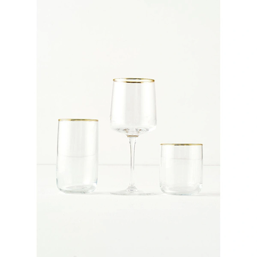 Bella Maison Premium Bardak-kadeh Set 18'li Gold