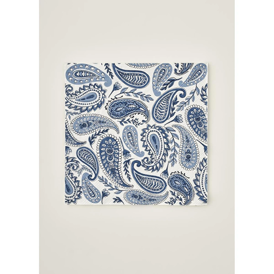 Bella Maison Paisley 40'lı Kağıt Peçete Mavi (33x33 Cm)