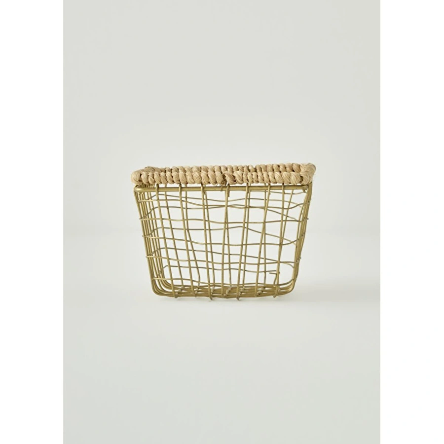 Bella Maison Fern Dikdörtgen Sepet Naturel (14x9,5x8 Cm) Naturel
