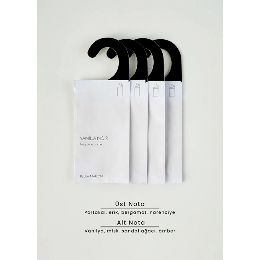 Bella Maison Vanilla Noir 4'lü Koku Kesesi Beyaz (25 Gr)