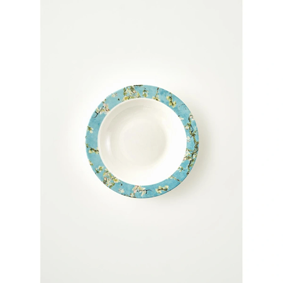 Bella Maison Van Gogh Almond Blossom Porselen Çorba Kasesi Turkuaz (16 Cm) Mavi