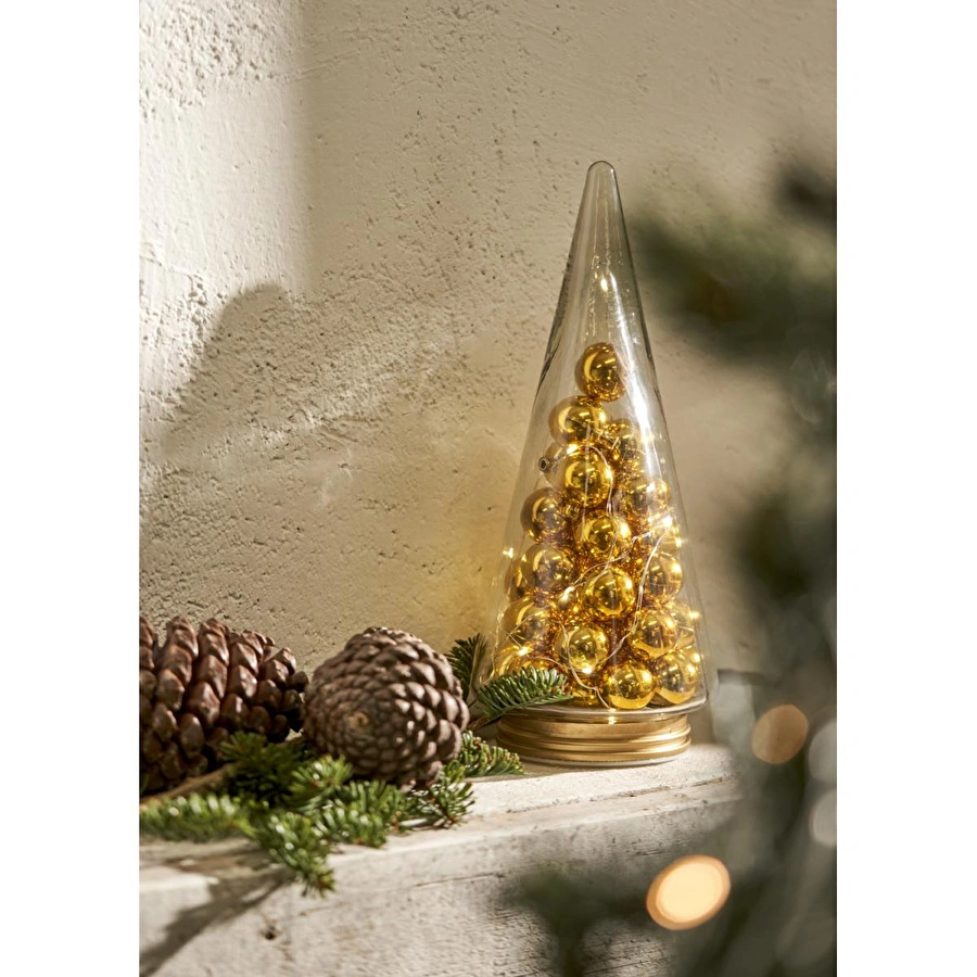 Bella Maison Tree Dekoratif Ledli Aydınlatma Gold (12x12x29 Cm) Gold