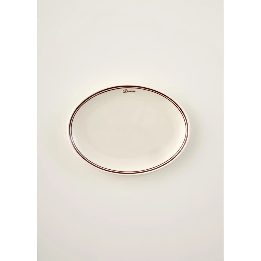 Bella Maison Bonheur Porselen Sunum Tabağı Bordo (31 Cm) Bordo