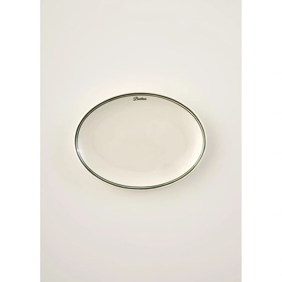 Bella Maison Bonheur Porselen Sunum Tabağı Yeşil (31 Cm) Yeşil