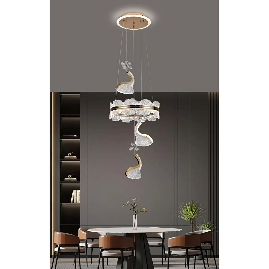 Apliqa Liliana 3'lü Gold Led Avi̇ze