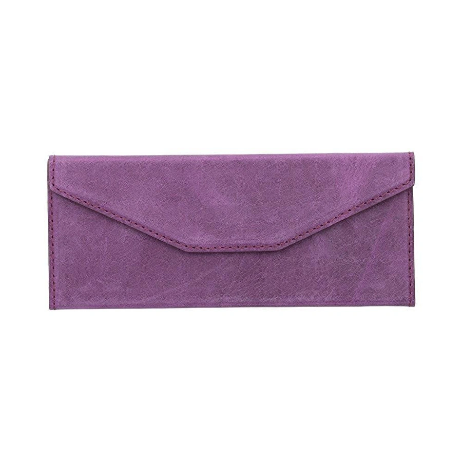 Bloominbag Prisma Mulberry Wine Deri Gözlük Kılıfı – Mıknatıslı Üçgen Tasarım