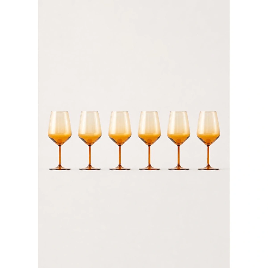 Bella Maison Lisa Kadeh 6'lı Amber (490 Cc)