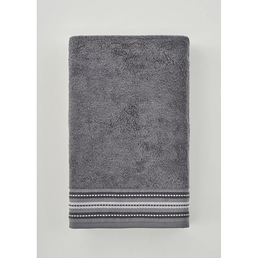 Bella Maison Premium Ege Pamuğu Banyo Havlusu Antrasit (90x150 Cm)