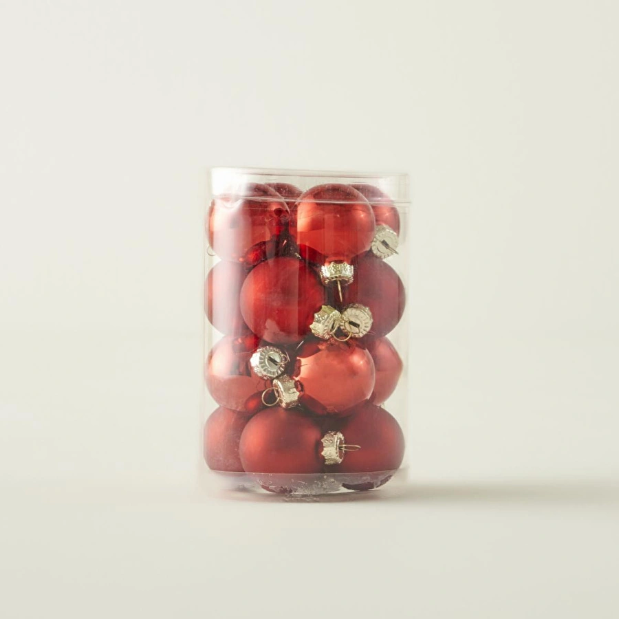 Bella Maison Christmas Dekoratif Süs 16'lı Kırmızı (3 Cm) Kırmızı