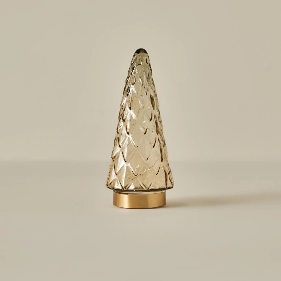 Bella Maison Pine Tree Yılbaşı Ledli Aydınlatma Gold (24 Cm)