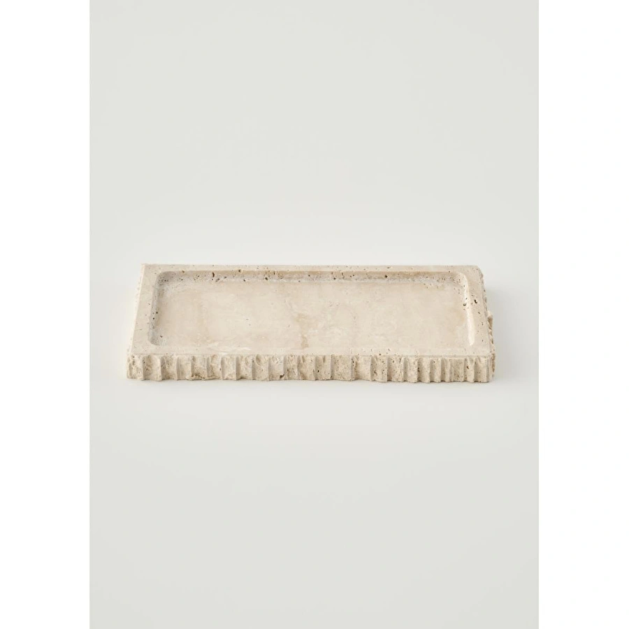 Bella Maison Ephesus Traverten Dekoratif Tabak Naturel (14x27 Cm) Naturel