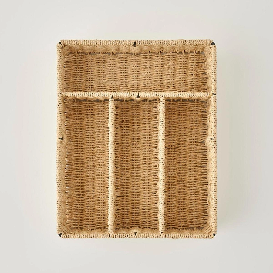Bella Maison Naturella Çatal Kaşık Tepsisi Naturel (28x34x7 Cm) Naturel