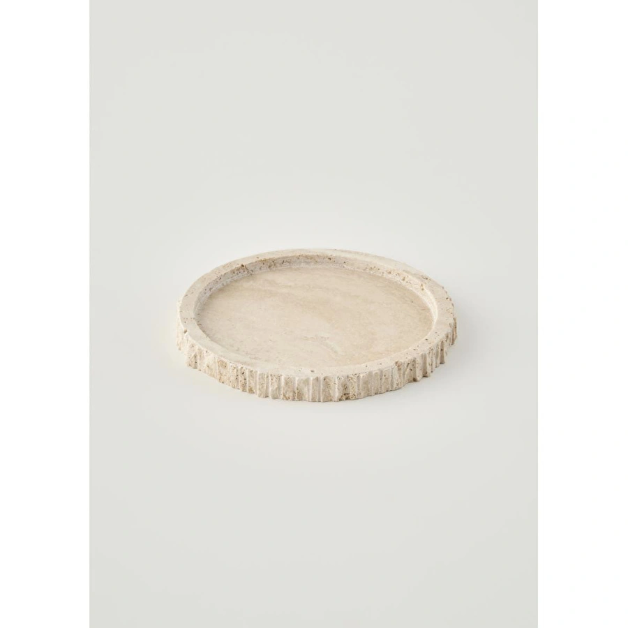 Bella Maison Ephesus Traverten Dekoratif Tabak Naturel (21x4 Cm) Naturel