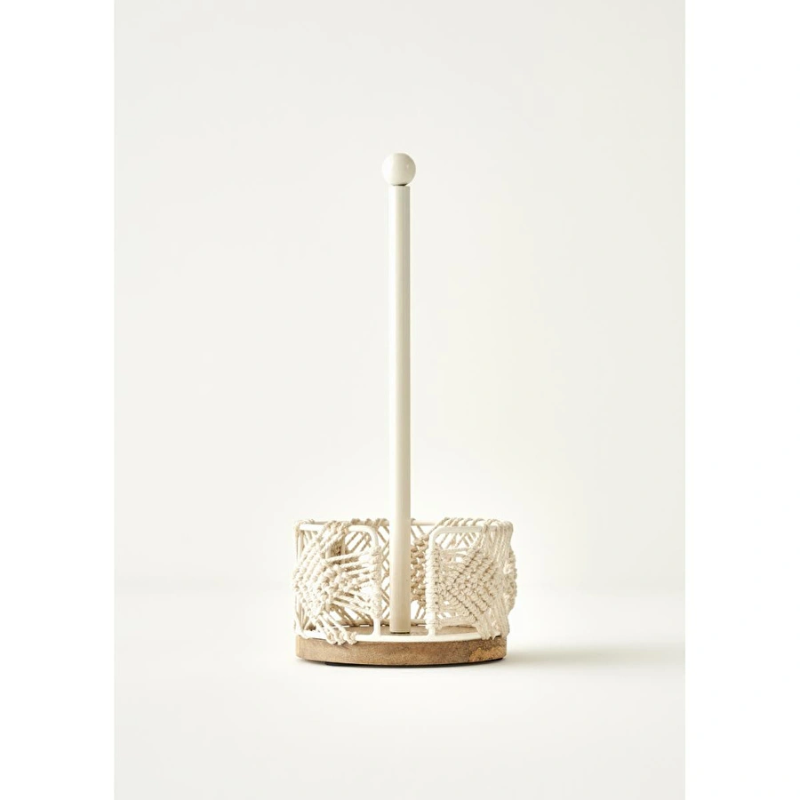 Bella Maison Flick Kağıt Havluluk Krem (14x14x33 Cm) Krem