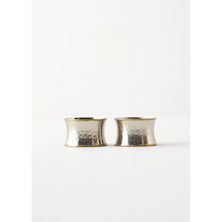 Bella Maison Lara 2'li Peçete Halkası Siver (4,5x3,5 Cm) Silver
