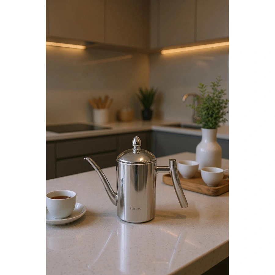 Bambum Zed Çok Amaçlı Çelik Demlik Yağlık Yağdanlık 500ml