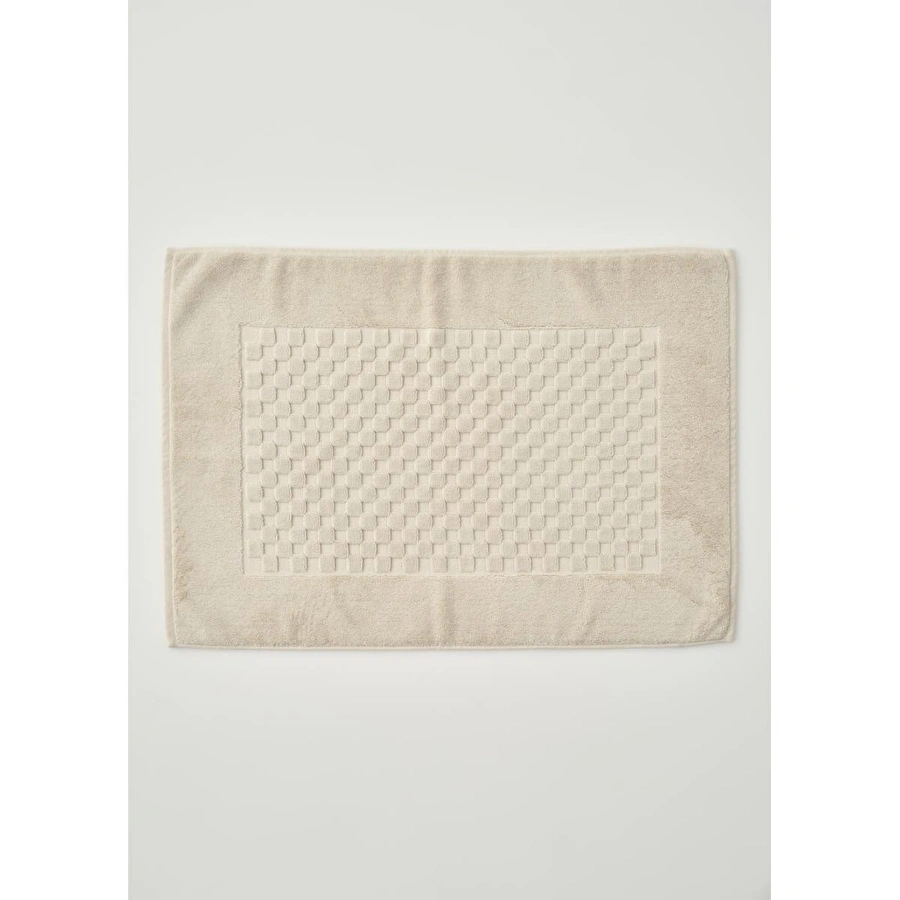 Bella Maison Lumi Jakarlı Ayak Havlusu Ekru (50x70 Cm) Ekru