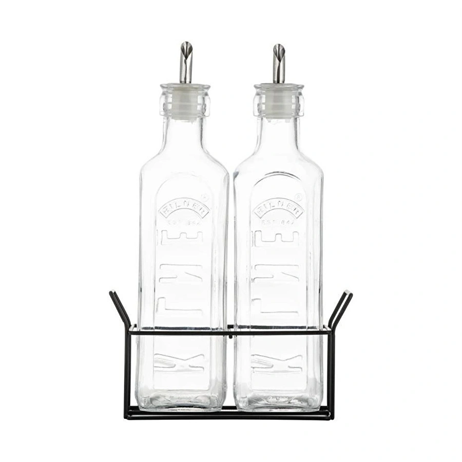Kilner Metal Raflı Yağlık Sirkelik Seti 600 Ml