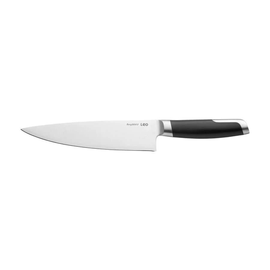 Berghoff Leo 18/10 Paslanmaz Çelik Şef Bıçağı 20 Cm Siyah