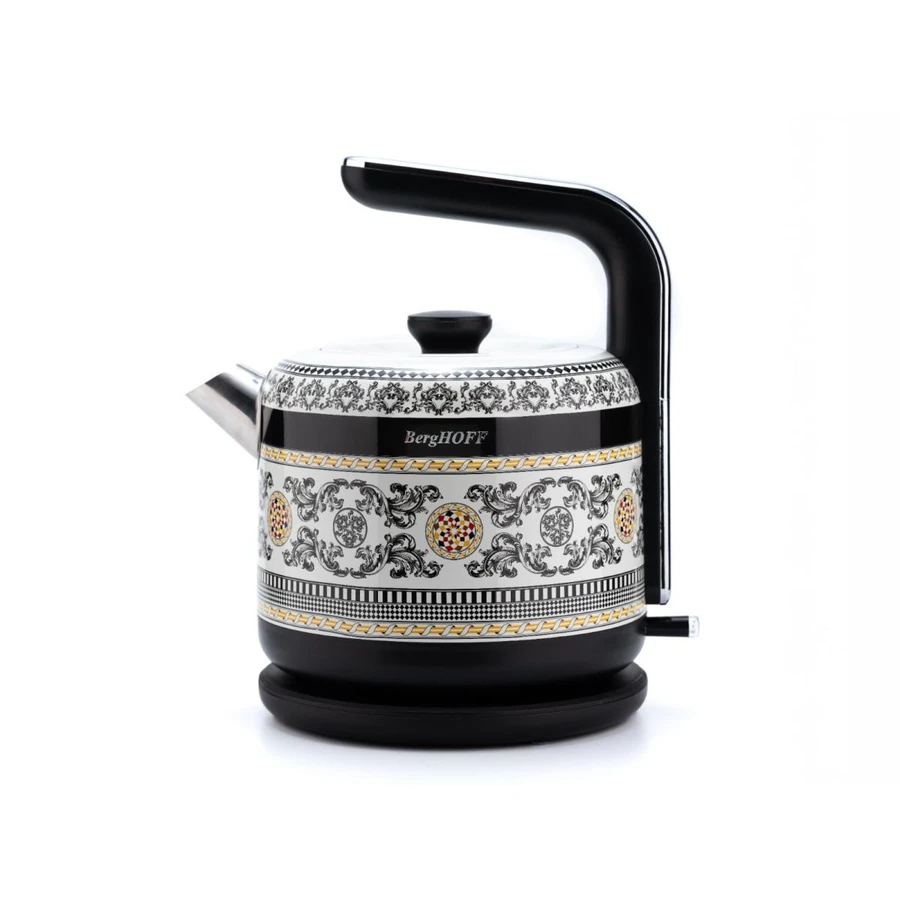 Berghoff Gem Royal Margery 1.7 Litre Siyah Sarı Desenli Su Isıtıcısı