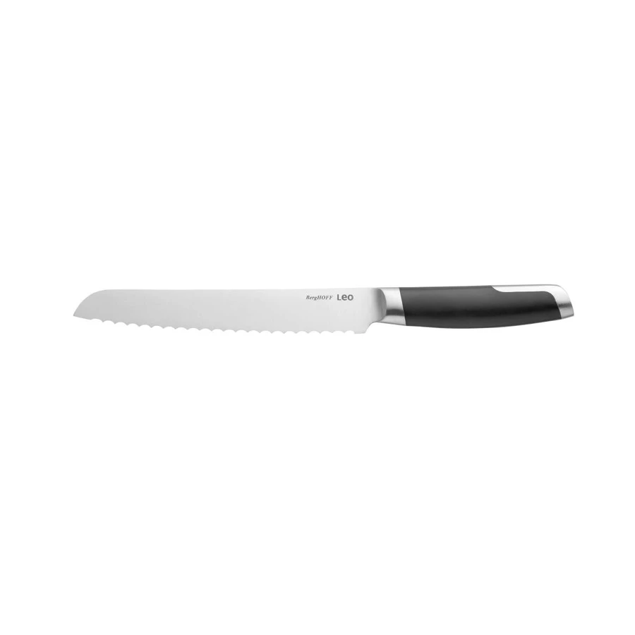 Berghoff Leo 18/10 Paslanmaz Çelik Ekmek Bıçağı 20 Cm Siyah