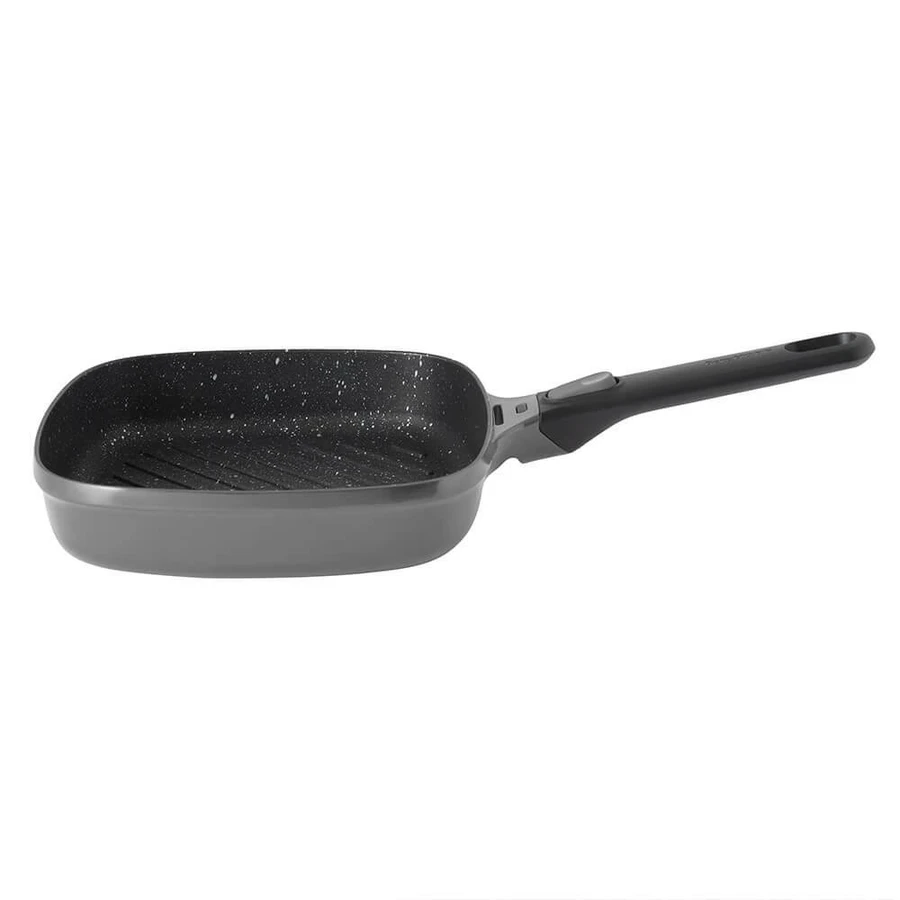 Berghoff Gem Çıkarılabilir Saplı Stay Cool Izgara Kare Tava Gri 24 Cm