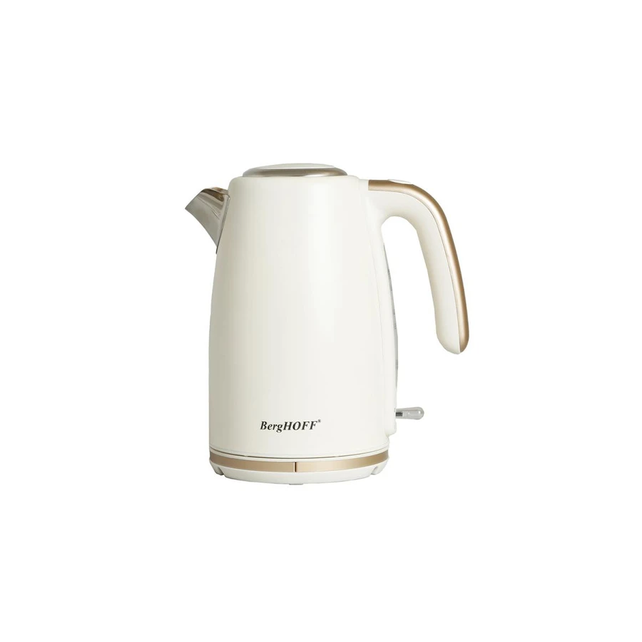 Berghoff Gem Pearl 1.7 Litre Vanilya Krem Rengi Gold Modern Su Isıtıcı