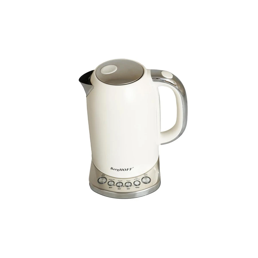 Berghoff Gem Concept 1.7 Litre Vanilya Krem Rengi Retro Su Isıtıcı