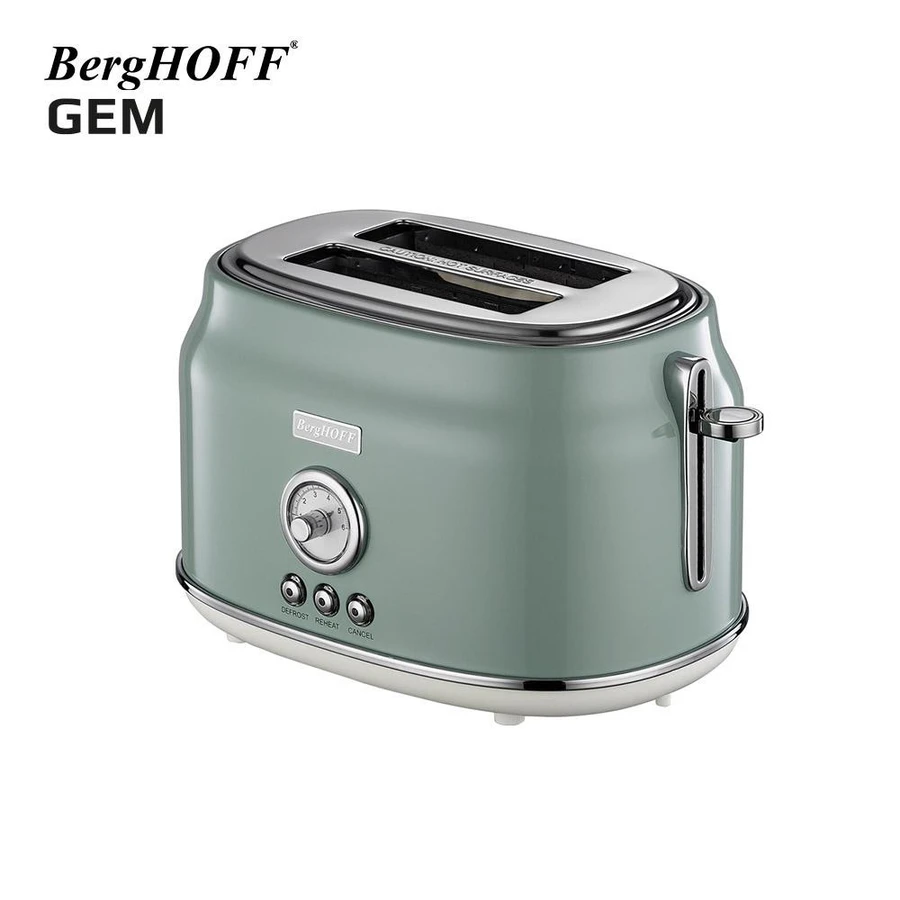Berghoff Gem Retro Mint Yeşil İki Dilim Ekmek Kızartma Makinesi