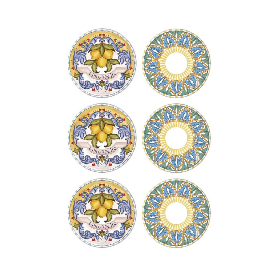 The Mia Limoncello Pasta Tabağı 6lı Set 19 Cm