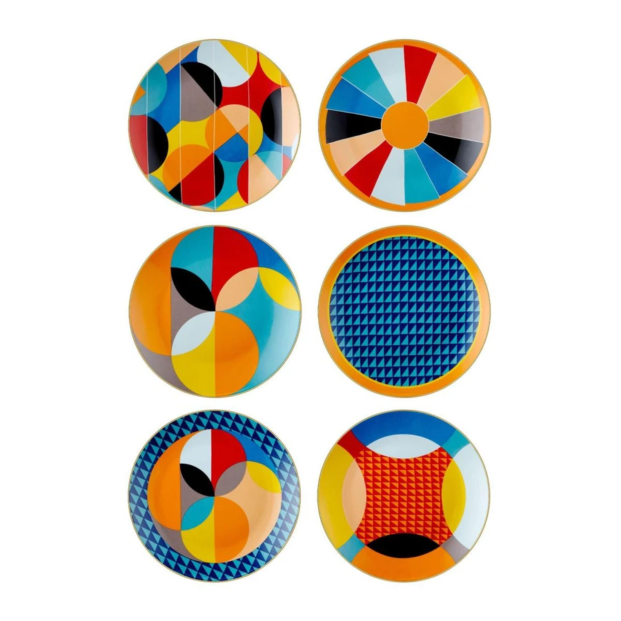 The Mia Shapes Pasta Tabağı 6 Kişilik