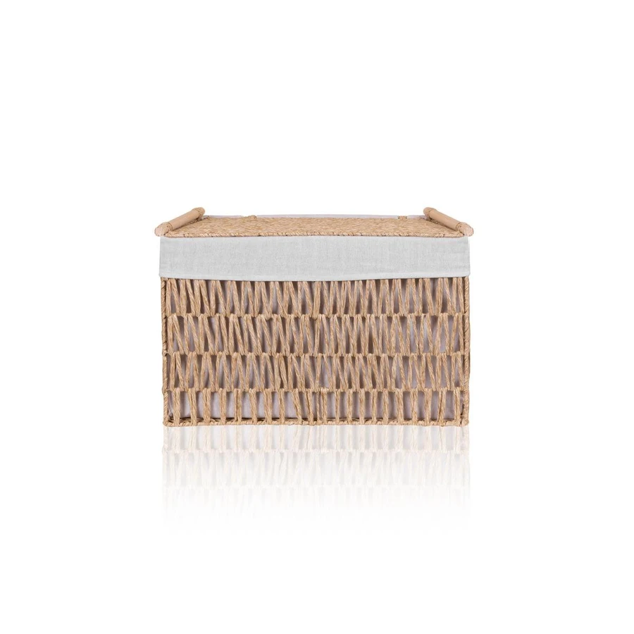 The Mia Cesta Hasır Organizer Sepet Naturel 57x36x37 Cm