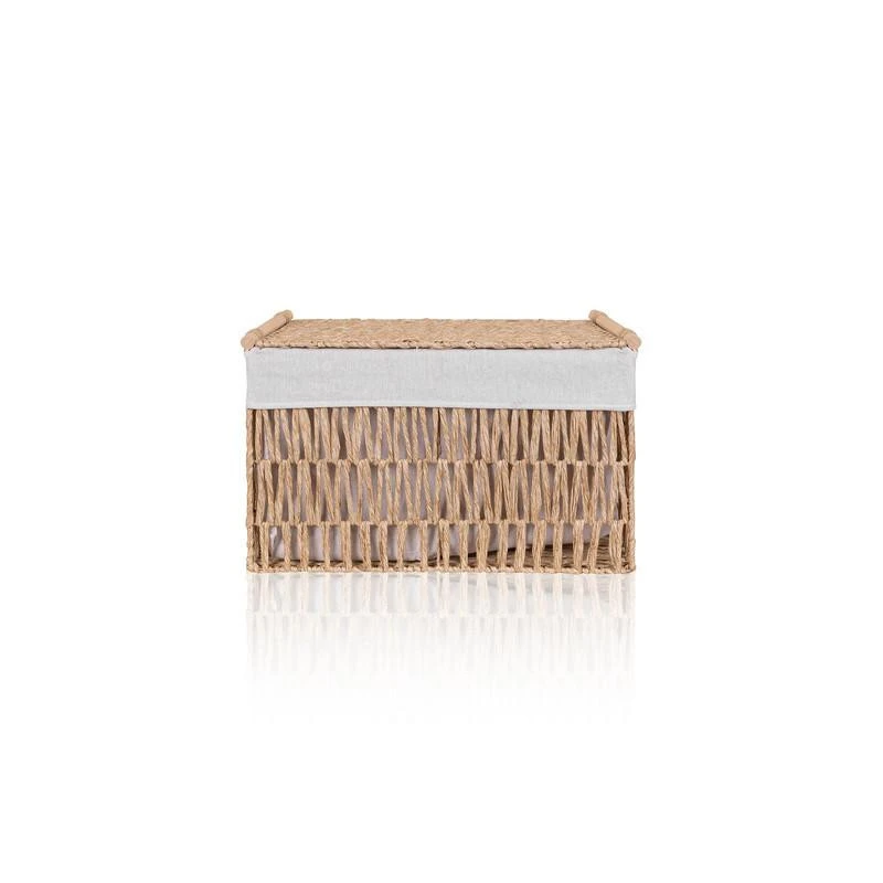 The Mia Cesta Hasır Organizer Sepet Naturel 52x30x32 Cm