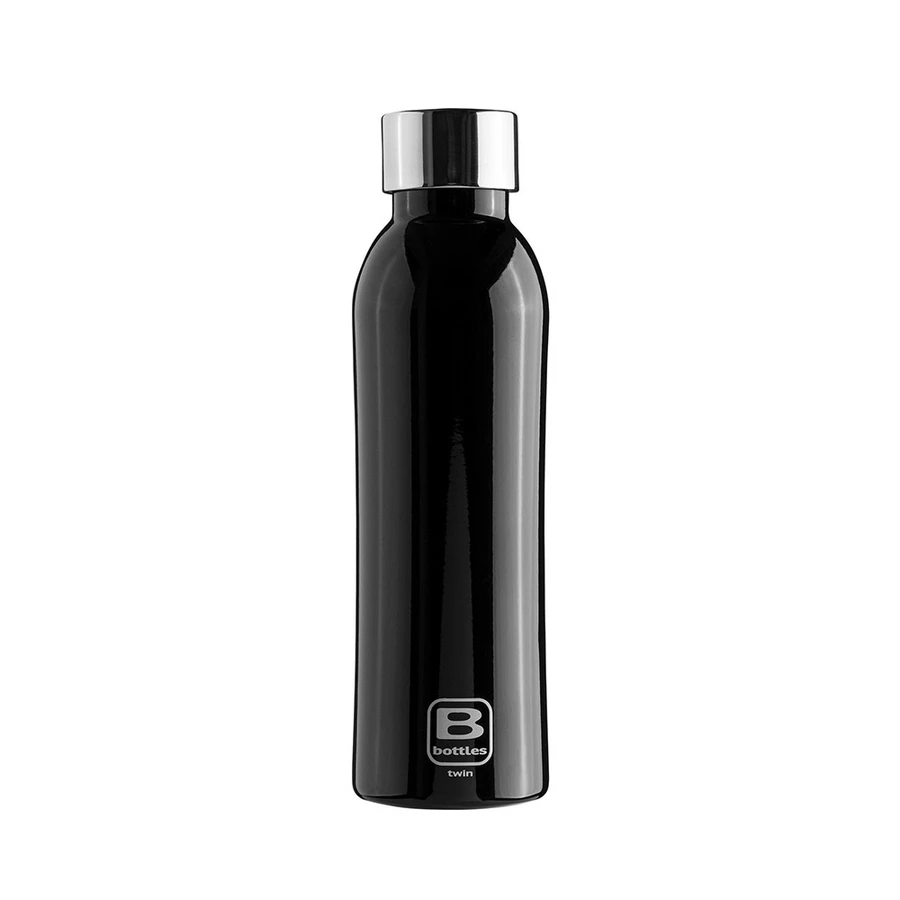 Bugatti Twin Pas Cel Termos 500ml Parlak Siyah