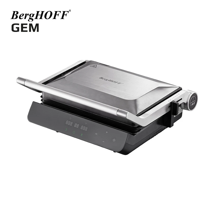 Berghoff Gem Titan Gümüş Gri Çelik Izgara Ve Tost Makinesi
