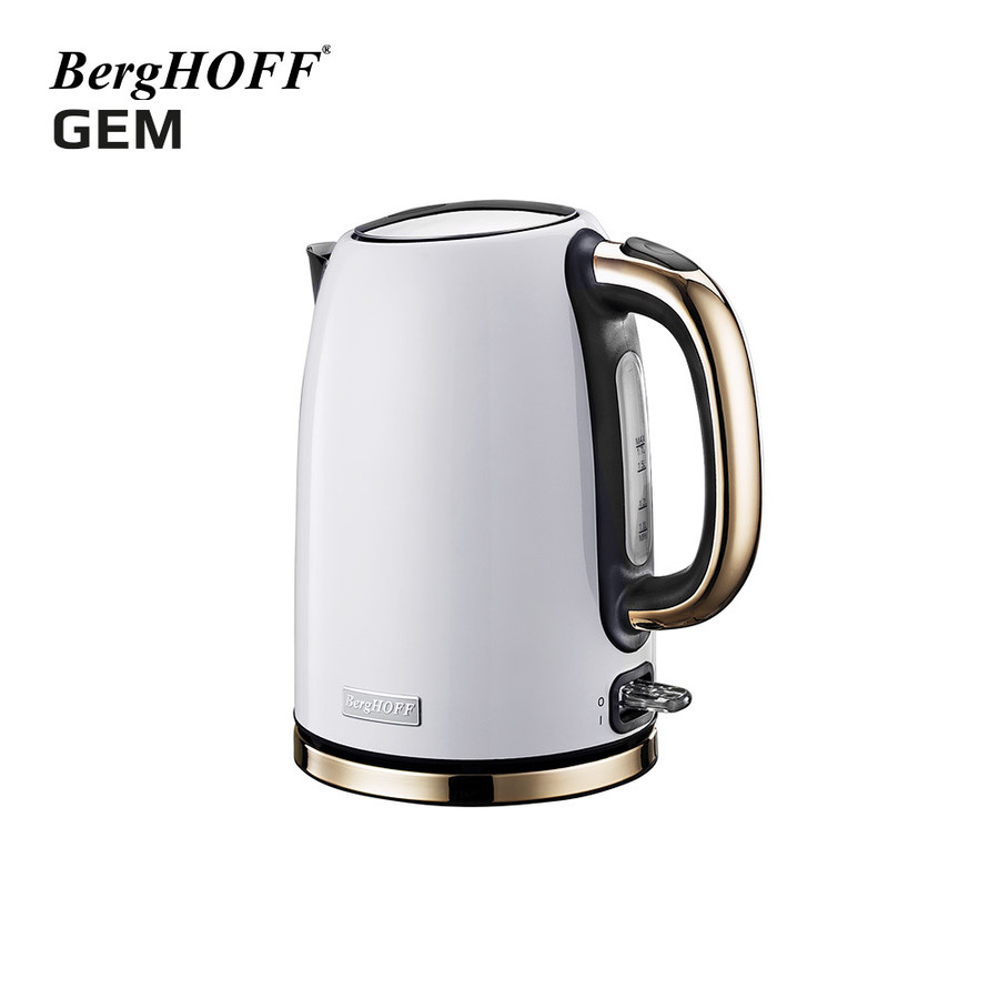 Berghoff Gem Titan 1.7 Litre Parlak Beyaz Gold Su Isıtıcısı