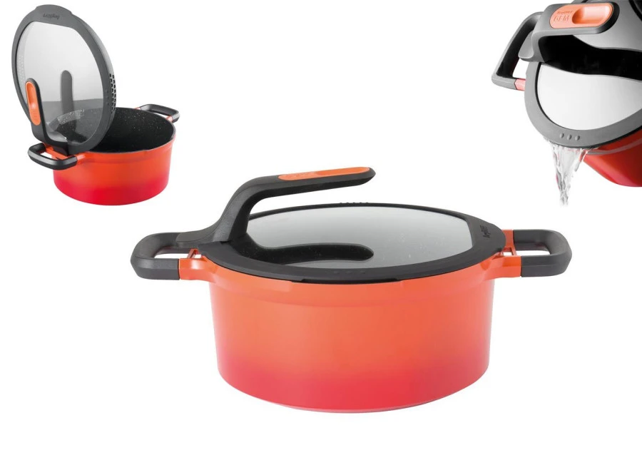 Berghoff Gem Stay Cool Soft Orange Tencere 24 Cm