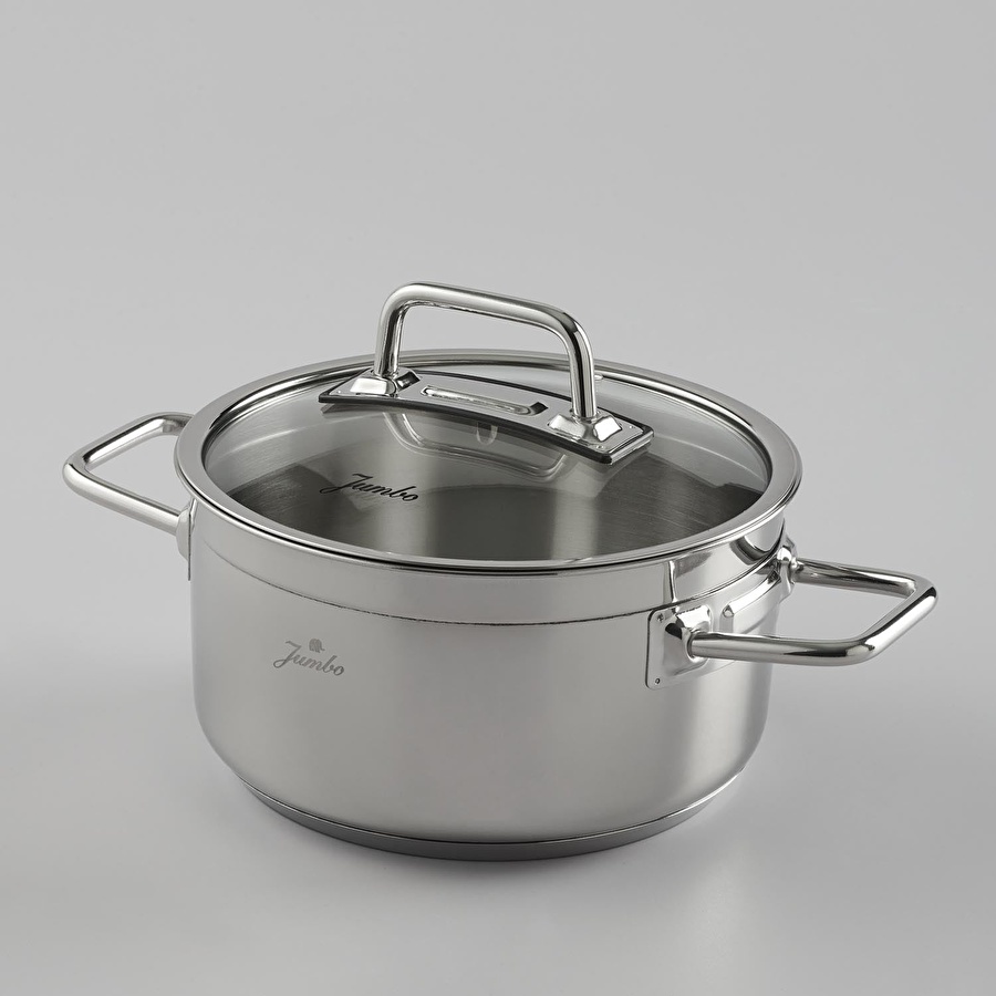 Jumbo Modena İndüksiyon Tabanlı Paslanmaz Çelik Derin Tencere 16 cm