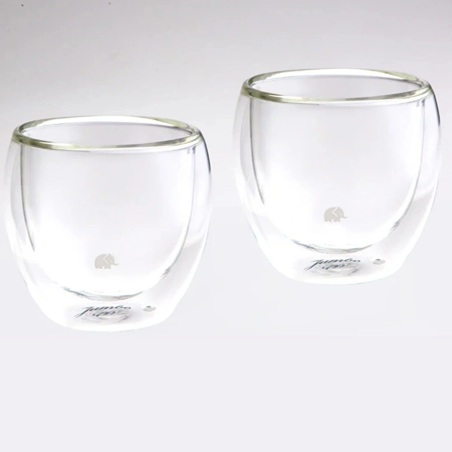Jumbo Glory Double Wall Çift Cidarlı 2'li Oval Bardak - 250 ml