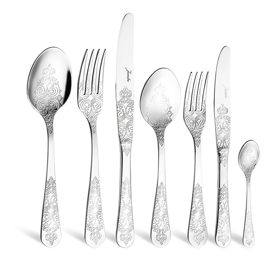 Jumbo Antique 12 Kişilik 84 Parça Çatal Kaşık Bıçak Takımı