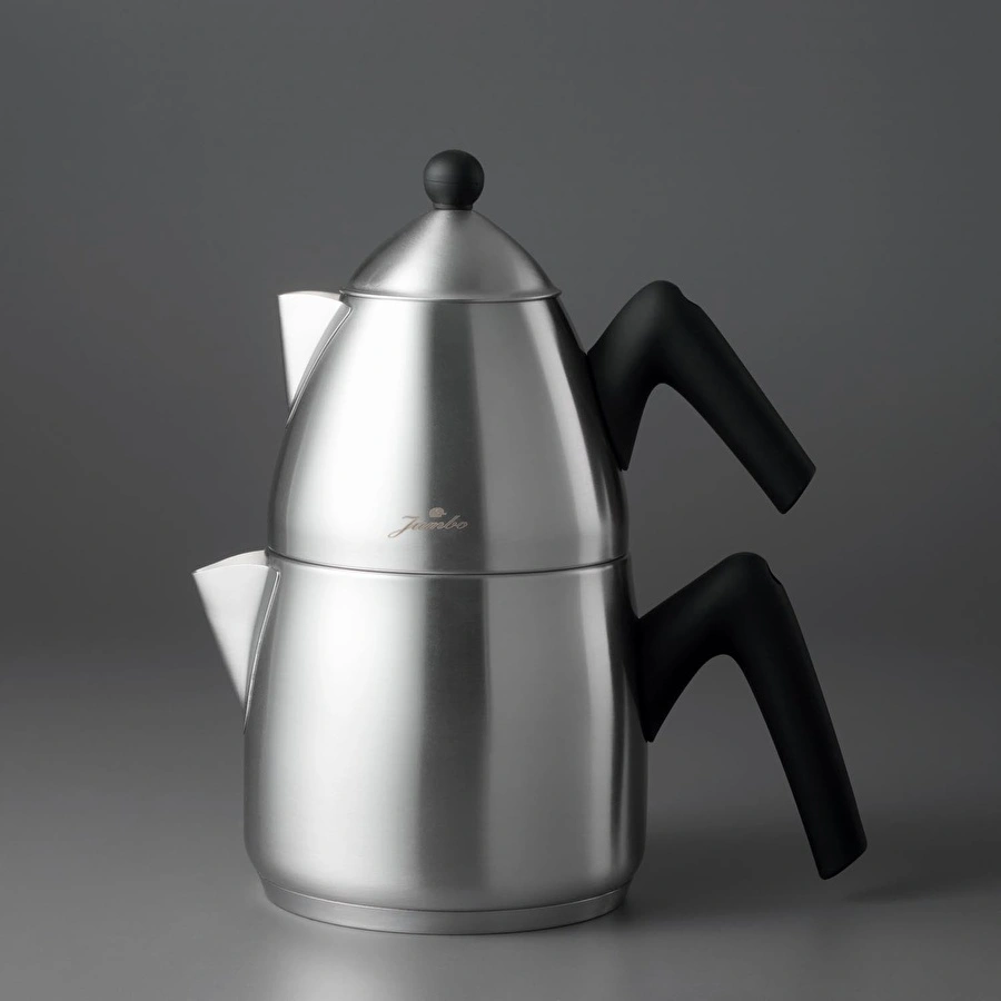 Jumbo Steel İndüksiyon Tabanlı Mat Çaydanlık