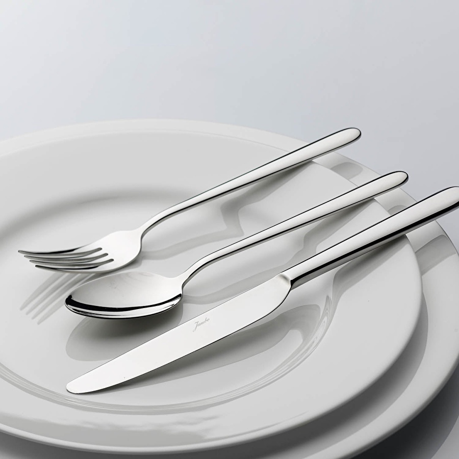 Jumbo Oniks XL 18 Parça 6 Kişilik Çatal Kaşık Bıçak Takımı