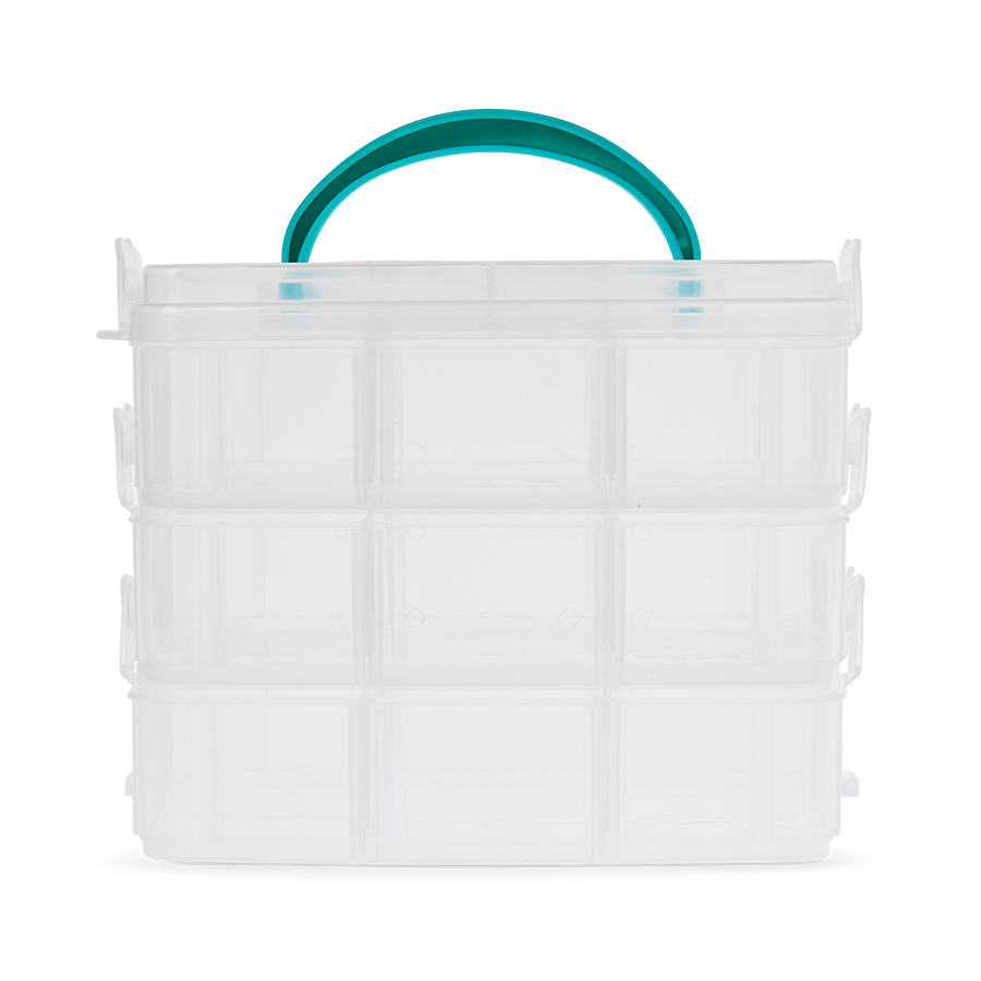 Flying Tiger Copenhagen Bölmeli Plastik Saklama Kutusu Mavi