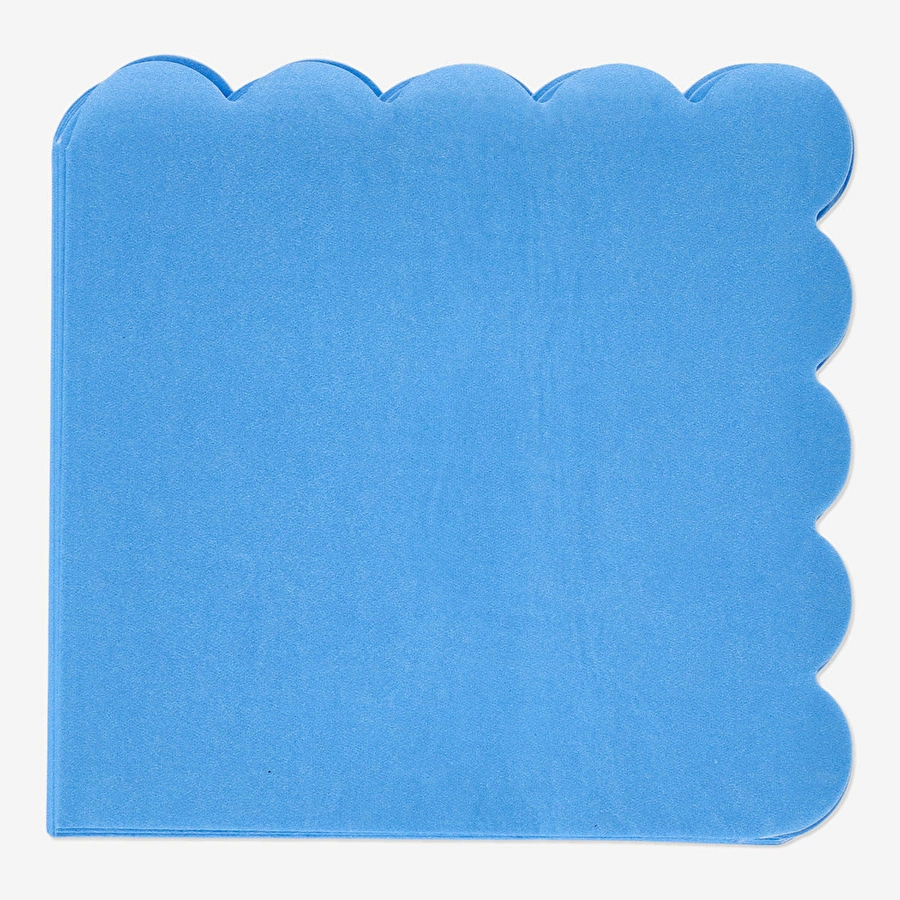 Flying Tiger Copenhagen 15'li Yuvarlak Kenarlı Mavi Peçete Seti