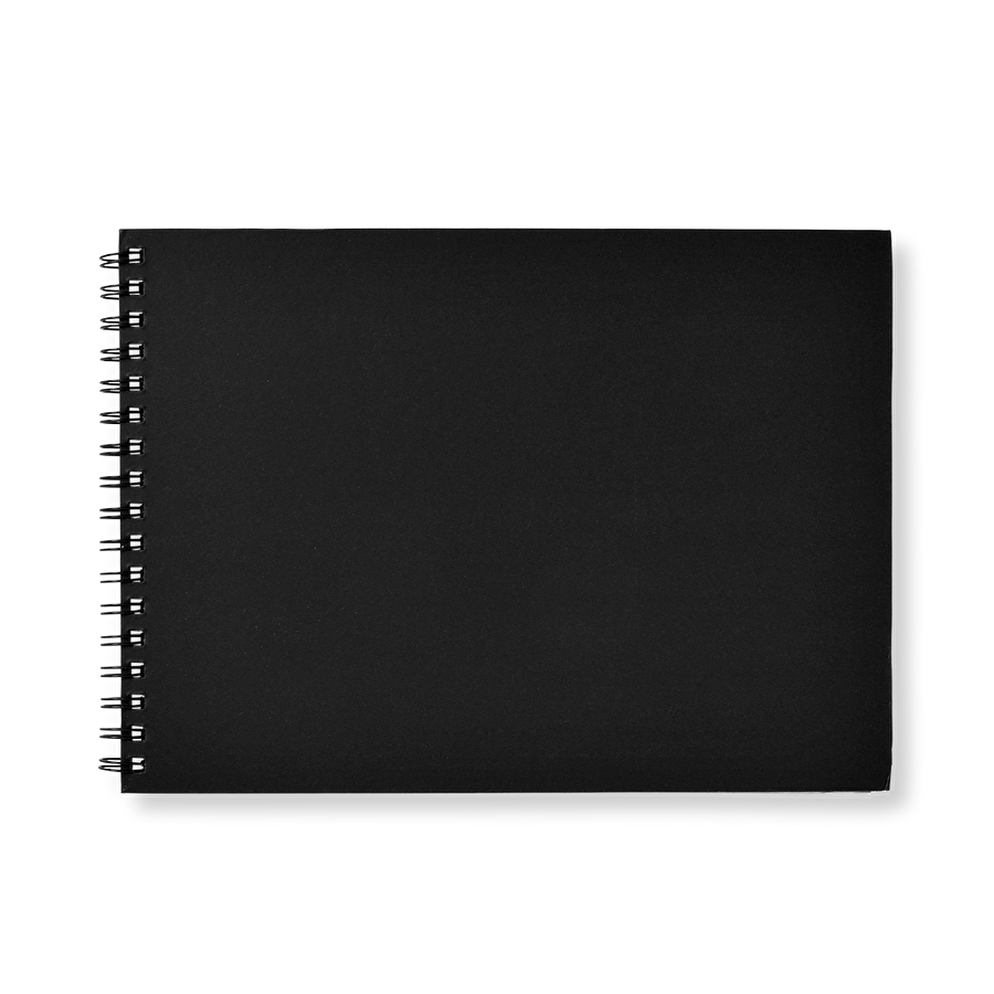 Flying Tiger Copenhagen Siyah Spiralli Eskiz Defteri A4