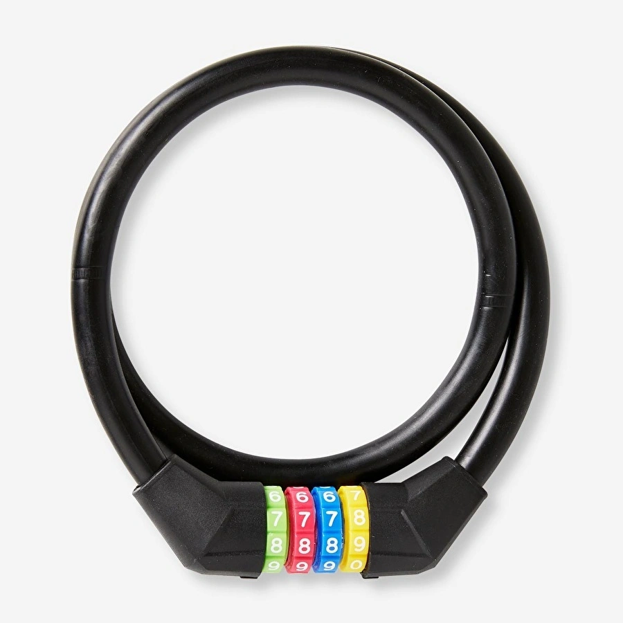 Flying Tiger Copenhagen Siyah Şifreli Bisiklet Kilidi 70 cm