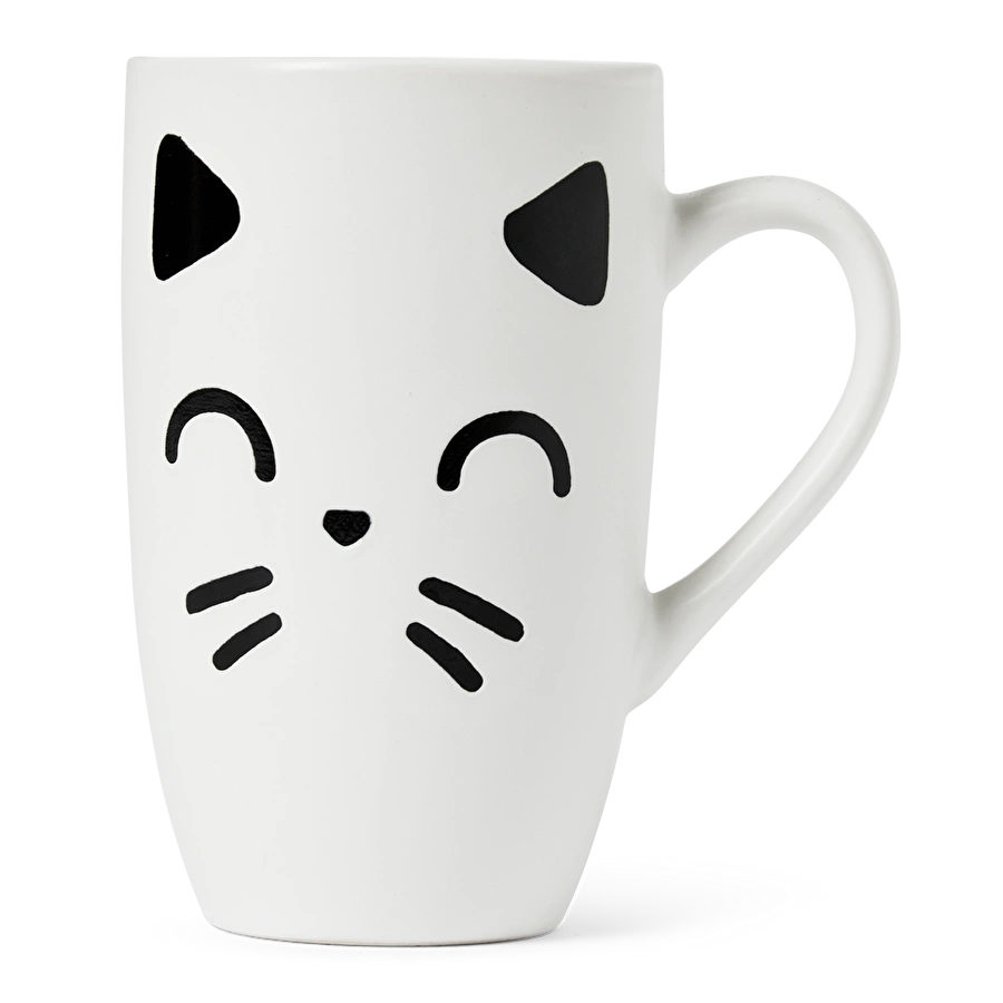 Flying Tiger Copenhagen Kedi Desenli Beyaz Kupa